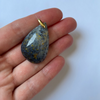 Pendentif Agate Océan Bleu