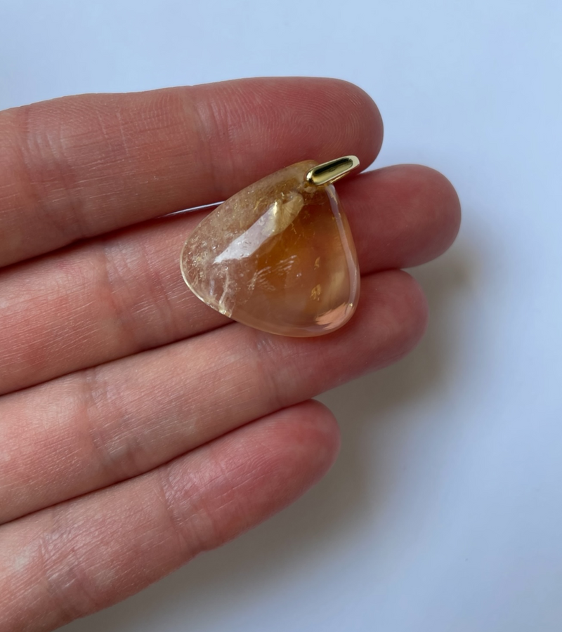 Pendentif Citrine naturelle