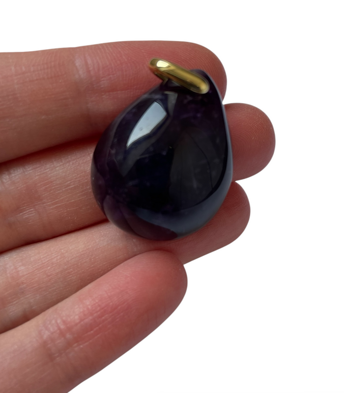 Pendentif Améthyste foncé