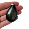 Pendentif Obsidienne dorée