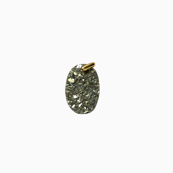Pendentif Pyrite Druzy
