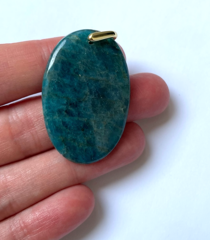 Pendentif Apatite Bleu