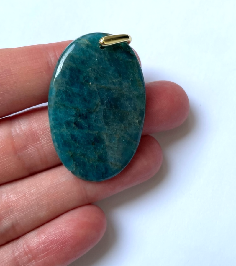 Pendentif Apatite Bleu