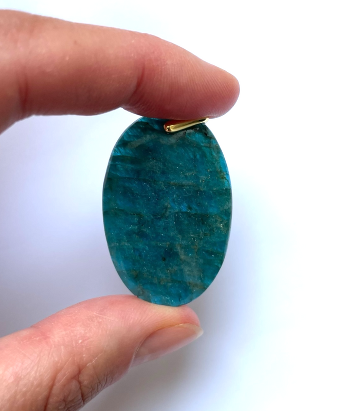 Pendentif Apatite Bleu