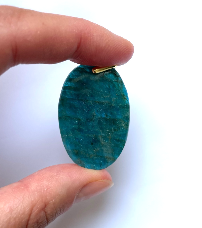 Pendentif Apatite Bleu