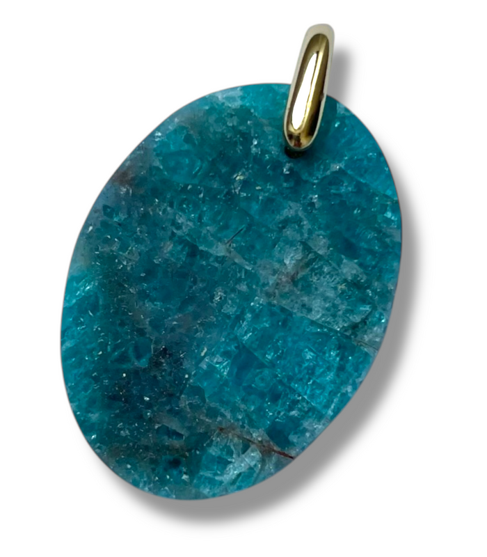 Pendentif Apatite Bleu