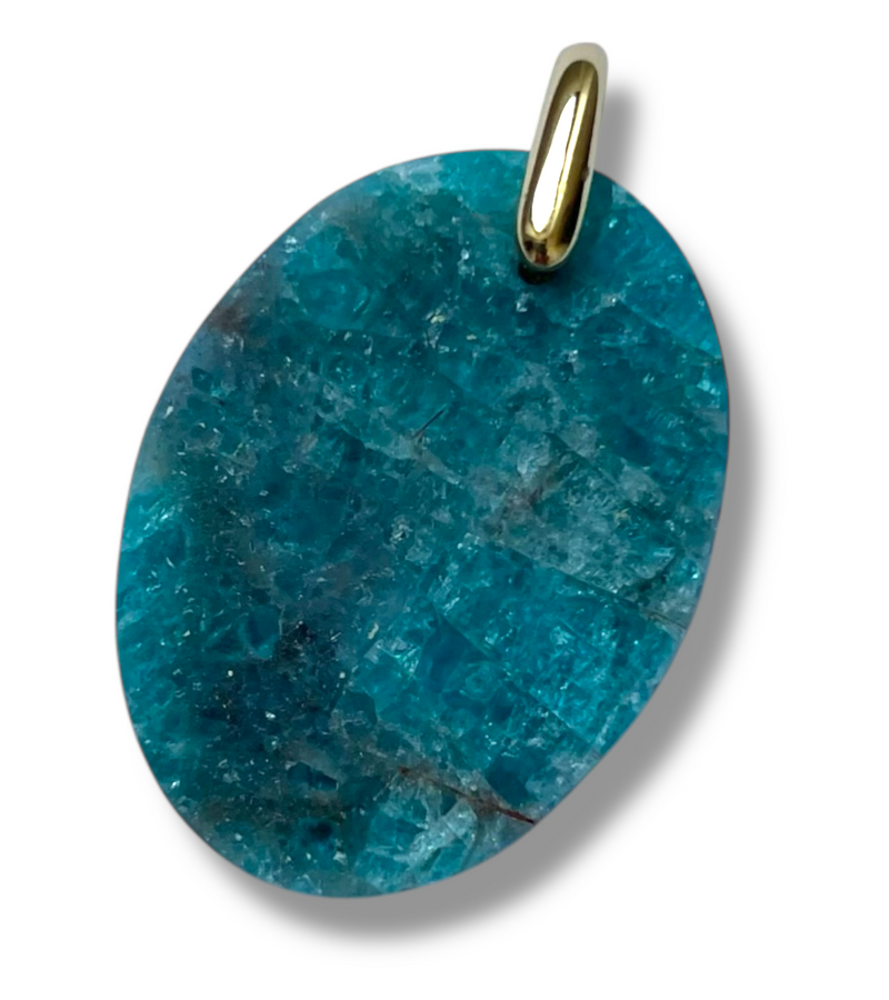 Pendentif Apatite Bleu