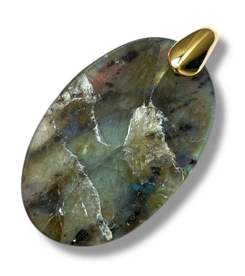 Pendentif Labradorite Multi couleur