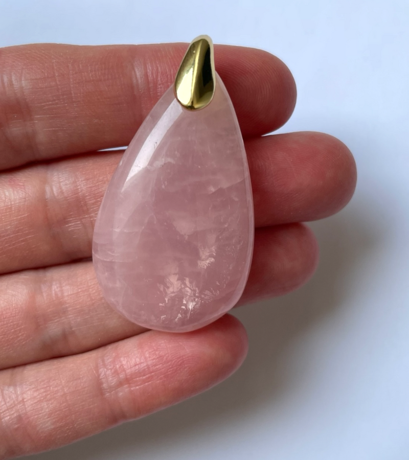 Pendentif Quartz Rose