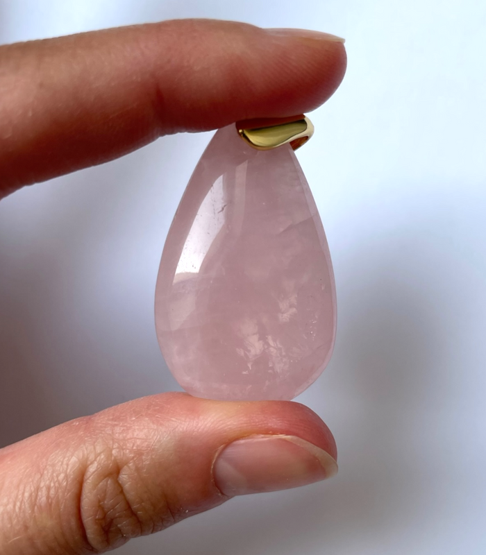 Pendentif Quartz Rose