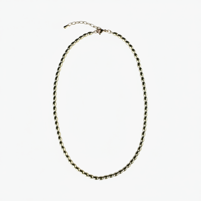 Collier grain de riz dorée