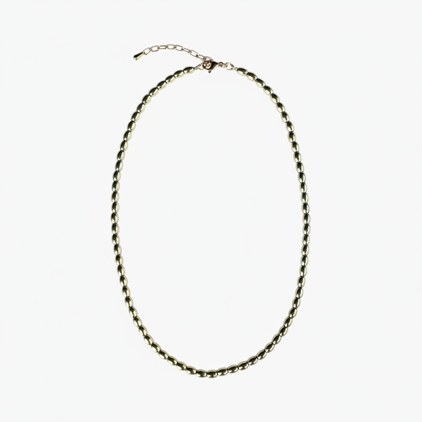 Collier grain de riz dorée
