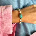 Bracelet Amazonite & Pierre de lune