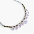 Collier Quartz Rose & Cristal de roche