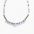 Collier Quartz Rose & Cristal de roche