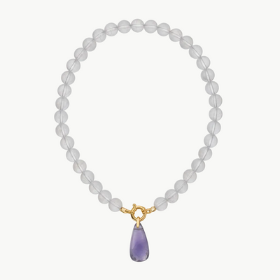 Collier Cristal de roche & Améthyste