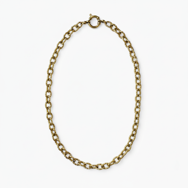 Collier dentelé doré - Éclat