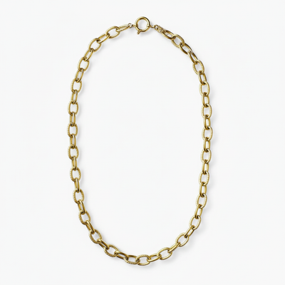 Collier strié doré - Éclat