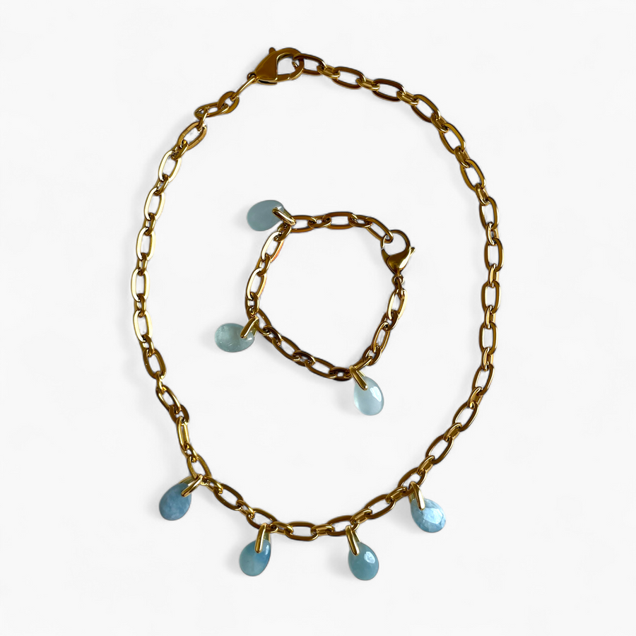 Collier Aigue Marine - Éclat