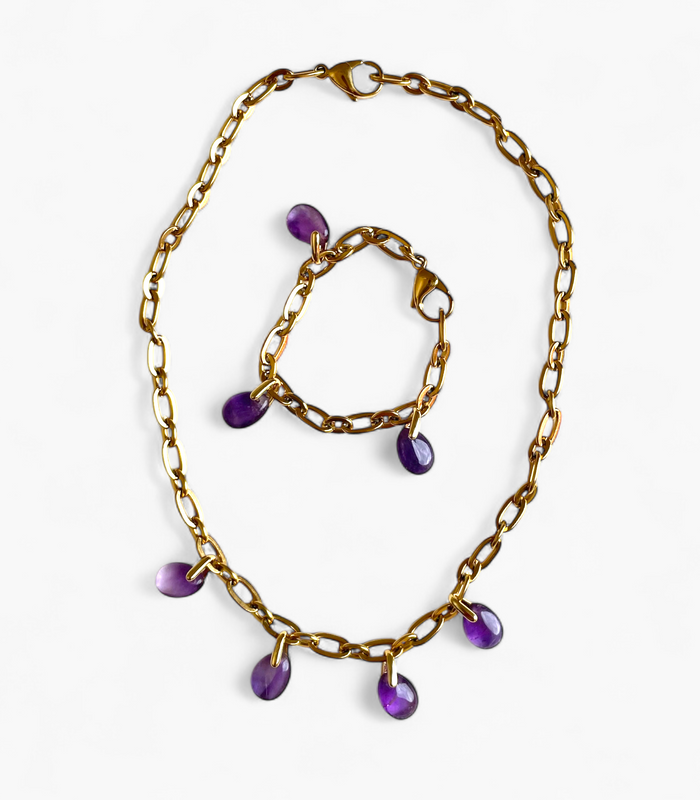 Collier Améthyste - Eclat