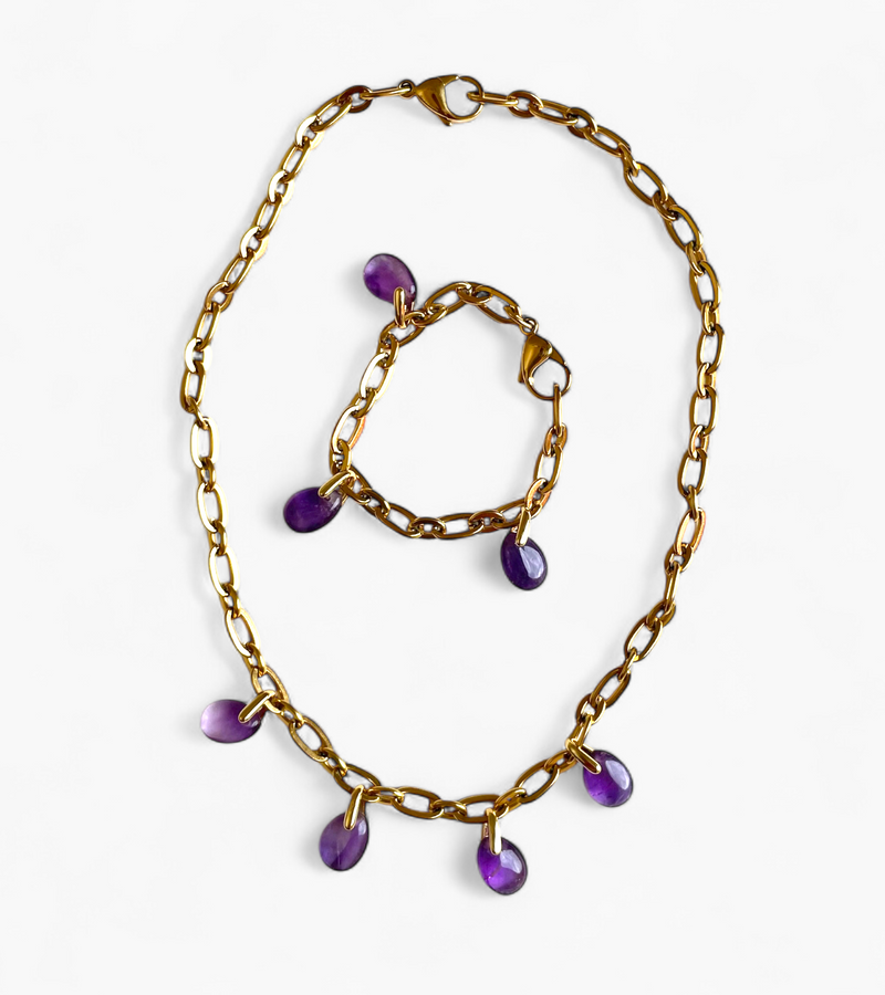 Collier Améthyste - Eclat