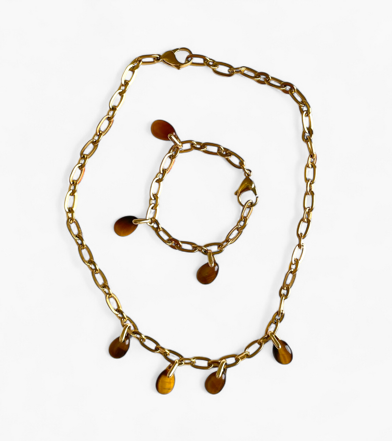 Collier Oeil de tigre - Éclat